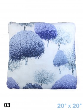 INKY TREES PRINT CUSHION & FILLER